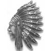 NATIVE AMERICAN PIN INDIAN WAR BONNET HEAD DRESS PIN